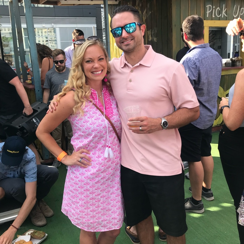 Pink dress with boho flair